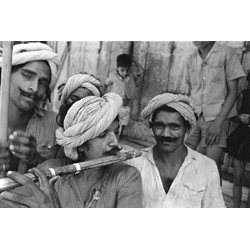 Gujarat, Tribals at Holi Fair, about 1969/70